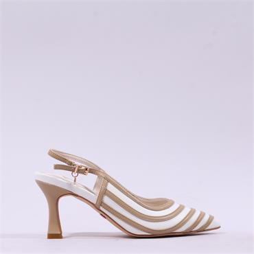 Una Healy Holiday Road Slingback Heel - White Nude